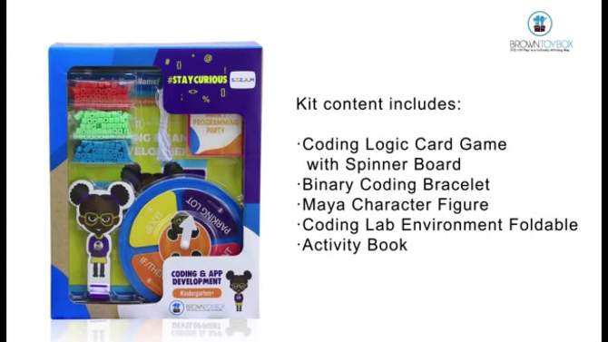 Brown Toy Box Maya Coding &#38; App STEAM Kit, 2 of 12, play video