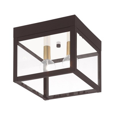 Livex Lighting Nyack 2 - Light Flush Mount in  Bronze