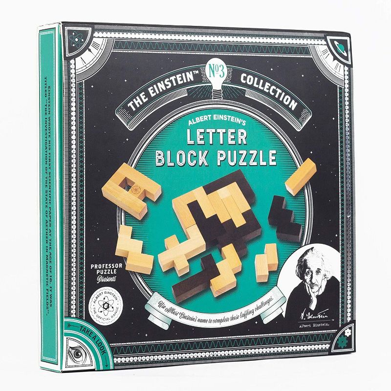 Professor Puzzle The Einstein Collection 12 Challenges Letter Block Puzzle, 4 of 5