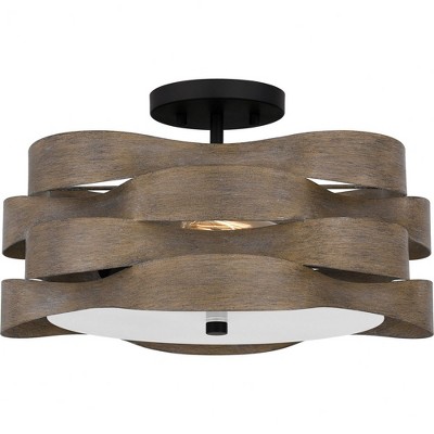 Quoizel Lighting Appleton 2 - Light Semi-Flush Mount in  Matte Black