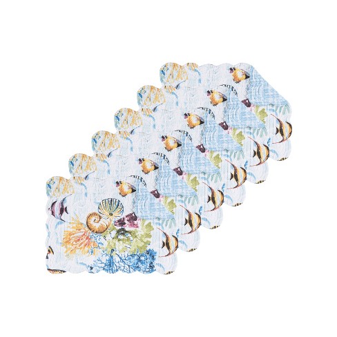 C&F Home Makena Beach Placemat S/6 - image 1 of 4