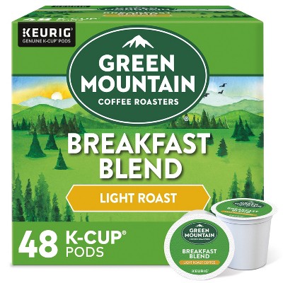 Green Mountain Coffee Breakfast Blend Keurig K-Cup Coffee Pods - Light Roast - 48ct