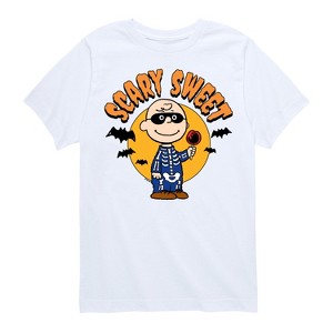 Boys' - Peanuts - Scary Sweet Short Sleeve Graphic T-Shirt - 1 of 4