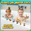 TEMI 12-Piece Mini Zoo Animals Bath Toys, Vinyl Rubber Safari Figures for Bathtub Play and Party Decor - 2 of 4