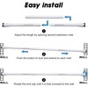 LunaLulinlk White Tension Curtian Rod No drill, 42 to 72 inch Adjustable Heavy Duty Shower Curtain Rod for Windows Bathroom Closet - 4 of 4