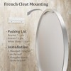 Apmir  Round High Quality Aluminum Alloy Framed French Cleat Mounted Wall Decor Bathroom Vanity Mirror - 4 of 4