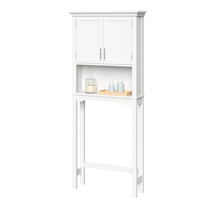 target white bathroom cabinet