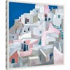 Amanti Art Santorini Seashore by Ana Rut Bre Canvas Wall Art Print Framed 22 x 22-in. - 3 of 4