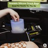 WeeSprout Reusable Snack Bags, Zip Snack Bags for Kids, Set of 4 - 2 of 4