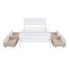 Twin Size Wood Platform Bed with 4 Drawers and Streamlined Headboard - 4 of 4