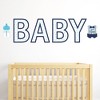 Big Dot of Happiness It's a Boy - Peel and Stick Blue Baby Shower Standard Banner Wall Decals - Baby - 2 of 4