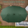 15ft Patio Umbrella with Solar Lights for Deck, Pool, Garden - 3 of 4