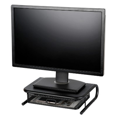 Photo 2 of Mesh Monitor Stand with Drawer Black - Made By Design