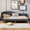 KIGFTSOD Upholstered Daybed with Headboard and Armrest, Support Legs - 2 of 4