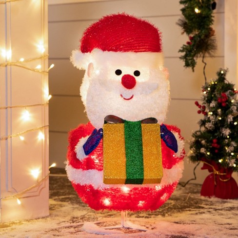 2Ft Christmas Folding Penguin with Christmas Hat Built-in LED Light -  DANNY'S HOME GOODS