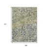 HomeRoots 9' X 12' Olive Green And Gray Abstract Washable Indoor Outdoor Area Rug - 3 of 3