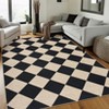 Washable Easy Jute Rug Modern Checkered Rug with Non Slip TPR Rubber Backing - 3 of 4