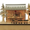 11.25 In Led 3 Cabin Scene Country Store Calender Christmas Village Decorative Holiday Scene Props - 3 of 4