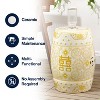 Double Happiness 18" Chinoiserie Ceramic Drum Garden Stool - JONATHAN Y - 4 of 4