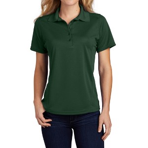 Mafoose Women's Short Sleeve Moisture-Wicking Dry Zone Raglan Sleeves Accent Polo Shirt - 1 of 4
