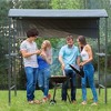 Aghana Digitals 7FT BBQ Grill Gazebo with Fire Retardant Canopy, Side Sunshade, 2 Serving Shelves & - 2 of 4