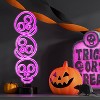 16" Lit Neon Stacked Skull Halloween Decorative Prop Neon Purple - Hyde and EEK! Boutique™ - 2 of 3