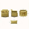 Modern Swivel Accent Chair with 360 Degree Rotation,Upholstered Armchair with Metal Legs,Accent Chair for Living Room or Office-Coolbibila - 4 of 4