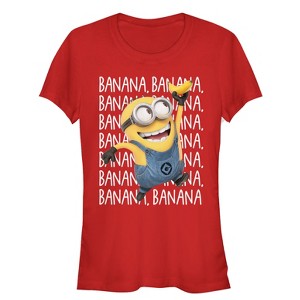 Juniors Womens Despicable Me Minions Repeat T-Shirt - 1 of 3