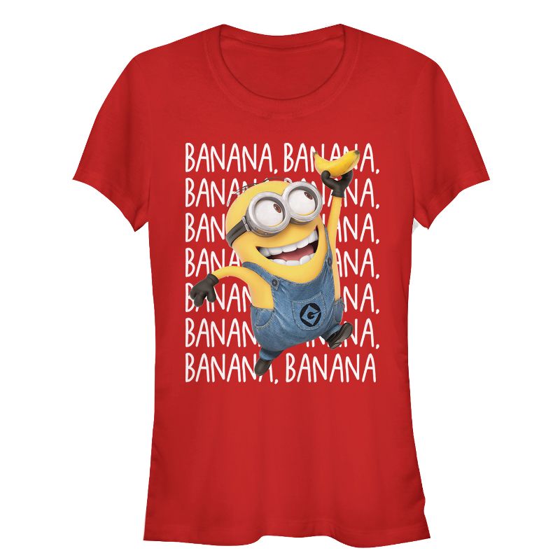 Juniors Womens Despicable Me Minions Repeat T-Shirt, 1 of 4