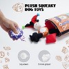 Nocciola 8-in-1 Poker Hands Dog Toy Set,Christmas gift,7 Plush Squeaky Toys with a Crinkle Pawker Pouch,Hide Toys for Small to Medium Dogs - 4 of 4