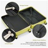 Summit Adventure 3-Piece Yellow Green Abs Hard Shell Luggage With Usb Port - 4 of 4