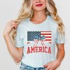 Simply Sage Market American Flag Coquette Short Sleeve Tee - 2 of 4
