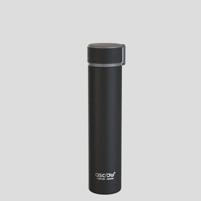 ASOBU Skinny Mini 7.8oz Stainless Steel Double Wall Insulated Flask, 2 of 7