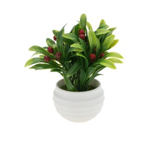 Unique Bargains Artificial Plants Mini Pinecone Plastic 2.17"x2.17"x5.51" 1 Pc - 1 of 4