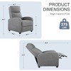 FONTOI Recliner Chair PU Leather Recliner Sofa Adjustable Reclining Positions for Maximum Comfort and Relaxation for Living Room Bedroom - 3 of 4