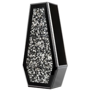 HomeRoots 14" Black Glass Decorative Bottles - 1 of 4