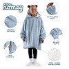 The Bare Homey - Kids Wearable Blanket - Fleece Side Pockets - 3 of 4