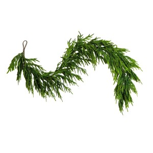Nearly Natural 6' Artificial Real Touch Norfolk Island Pine Garland with Natural Look - 1 of 4