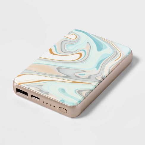 5000mAh Power Bank - heyday™ Pastel Marble