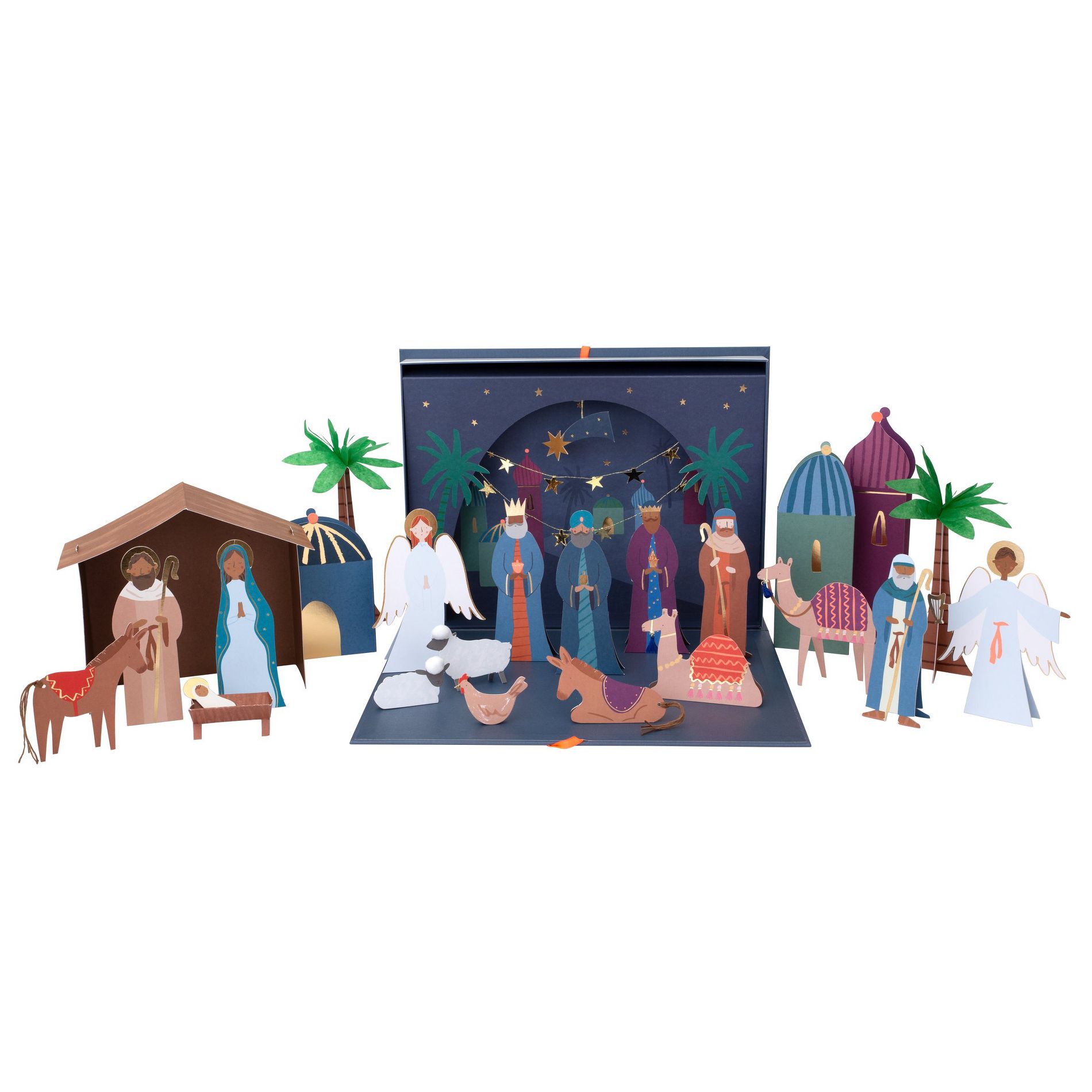Meri Meri Nativity Paper Craft Advent Calendar (Pack of 1)