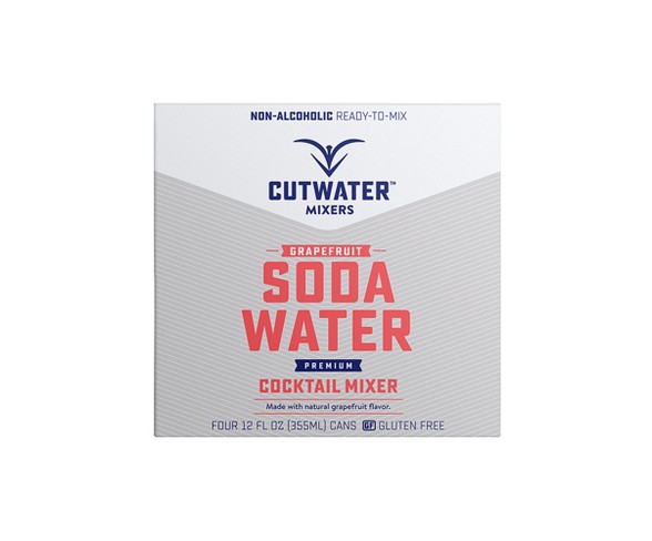 Cutwater Spirits Grapefruit Soda Water - 4pk / 12 fl oz Cans