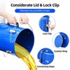 Fryer Grease Bucket 6 Gal Oil Disposal Caddy Steel Fryer Oil Bucket with Rust-Proof Coating Lid Lock Clips Filter Bag Oil Transport Container - 4 of 4
