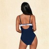 Women's Colorblock Mesh Insert Back Hook One-Piece Swimsuit - Cupshe - 2 of 4