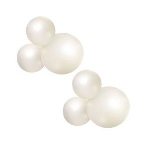 MINNIDIP Balloon Garland 3 Cluster 2pk in Cream Pearl Pearlescent - 1 of 4