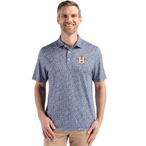 Houston Astros Cutter & Buck Pike Eco Flora Print Recycled Mens Polo - 1 of 1