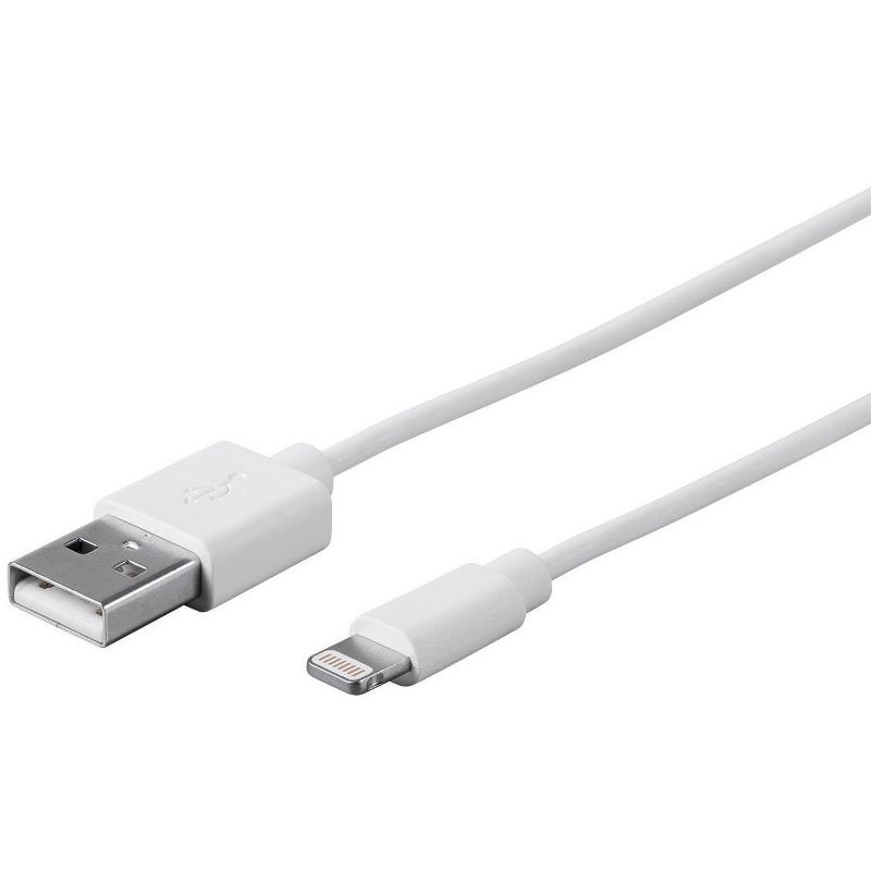 Monoprice Lightning to USB Charge & Sync Cable - 3 Feet - White | Apple MFi Certified for iPhone X, 8, 8 Plus, 7, 7 Plus, 6, 6 Plus, 5S , iPad Pro, 1 of 7