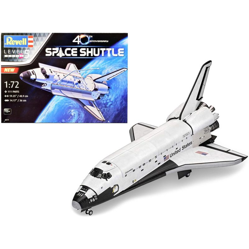 Level 5 Model Kit NASA Space Shuttle 40th Anniversary 1/72 Scale Model by Revell, 1 of 5