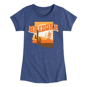 Girls' - Instant Message - Arizona Desert Fitted Short Sleeve Graphic T-Shirt - 1 of 4