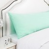 PiccoCasa 90 GSM Solid Soft Envelope closure Microfiber Body Pillowcase - 2 of 3