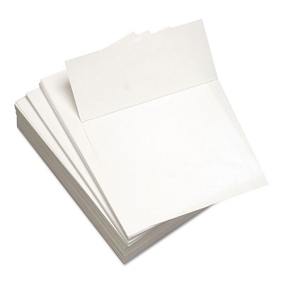 Domtar Custom Cut-Sheet Copy Paper 24 lb 8 1/2 x 11 White Perfed 3 1/2" 1 RM 451035